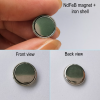 123 副本 - Nam châm nút may ẩn Neodymium tròn lực từ mạnh dùng cho quần áo và rèm cửa, kích thước nam châm D9,5 × 1,4 mm, vỏ sắt D11,5 × 2,3 mm.